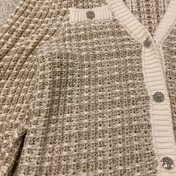 Express Puff Sleeve Novelty Sweater Jacket - Picture 8 of 11